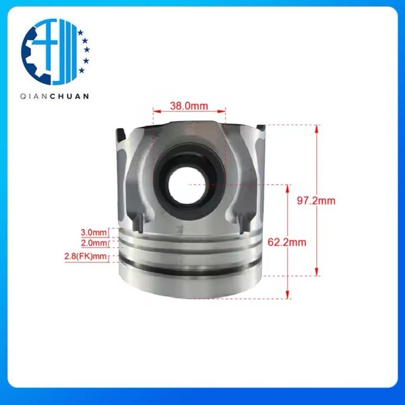 Piston 23411-4500 For Hyundai  D4DD Diesel Engine Spare Parts