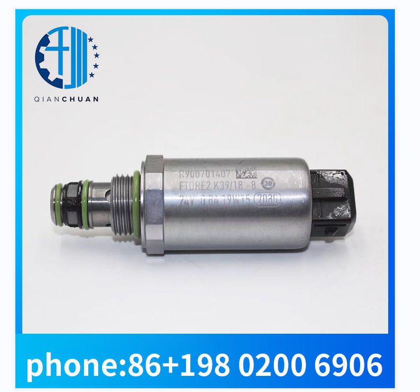 R900701407 Excavator Engine Parts FTDRE2K37 / 18-8 Solenoid Valve