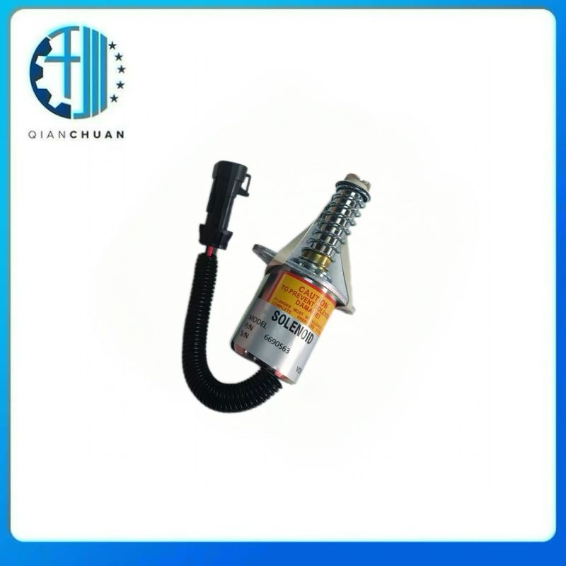 12V Shutoff Solenoid 6690563 for Bob S300 S220 S130 S150 Loader Spare Parts